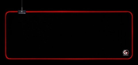 GEMBIRD PODKŁADKA POD MYSZ GAMING, Z EFEKTEM ŚWIETLNYM LED, CZARNA, ROZMIAR - L GEMBIRD