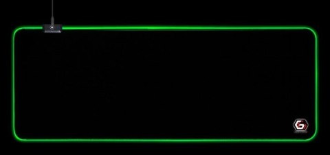 GEMBIRD PODKŁADKA POD MYSZ GAMING, Z EFEKTEM ŚWIETLNYM LED, CZARNA, ROZMIAR - L GEMBIRD
