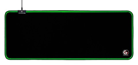 GEMBIRD PODKŁADKA POD MYSZ GAMING, Z EFEKTEM ŚWIETLNYM LED, CZARNA, ROZMIAR - L GEMBIRD