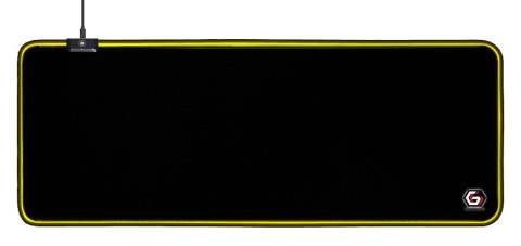 GEMBIRD PODKŁADKA POD MYSZ GAMING, Z EFEKTEM ŚWIETLNYM LED, CZARNA, ROZMIAR - L GEMBIRD