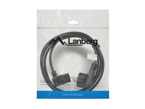 Kabel Lanberg CA-C13C-12CC-0018-BK (C13 / IEC C13 / IEC 320 C13 F - Schuko M; 1,8m; kolor czarny) Lanberg