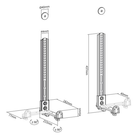MACLEAN UCHWYT NA SOUNDBAR DO TV MC-914 Maclean
