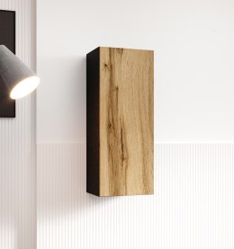 Witryna VIGO '90' pełna 90/35/32 czarny/dąb wotan Cama MEBLE