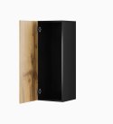 Witryna VIGO '90' pełna 90/35/32 czarny/dąb wotan Cama MEBLE