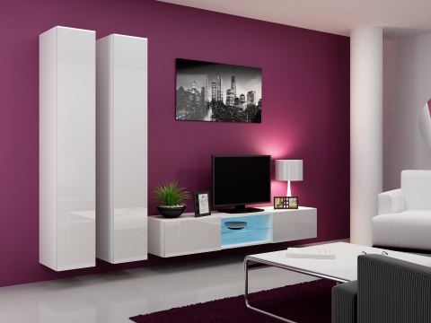 Witryna VIGO pełna'180' 180/40/30 biały/biały poł. Cama MEBLE