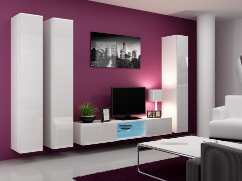 Witryna VIGO pełna'180' 180/40/30 biały/biały poł. Cama MEBLE