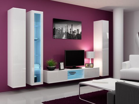 Witryna VIGO pełna'180' 180/40/30 biały/biały poł. Cama MEBLE