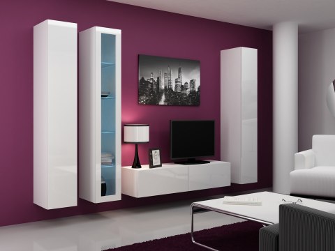 Witryna VIGO pełna'180' 180/40/30 biały/biały poł. Cama MEBLE
