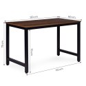 Biurko komputerowe szkolne stół 120x60 cm ciemny orzech ModernHome ModernHome