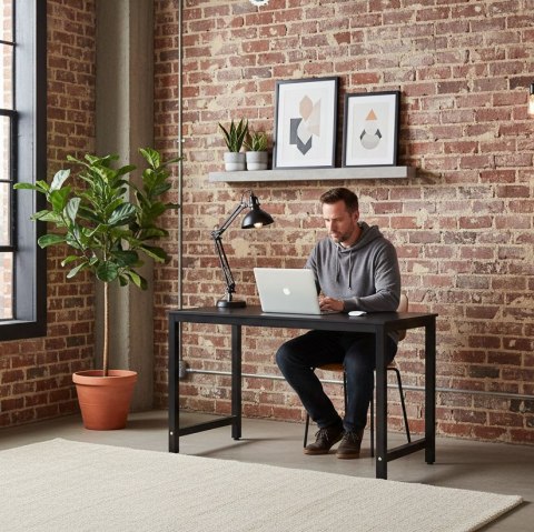 Biurko komputerowe szkolne stół 120x60 cm czarne ModernHome ModernHome