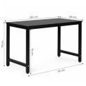 Biurko komputerowe szkolne stół 120x60 cm czarne ModernHome ModernHome