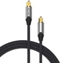 Kabel audio optyczny Vention w oplocie z aluminiowym złączem 5m szary Vention