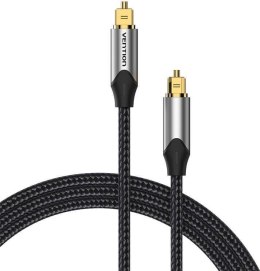 Kabel audio optyczny Vention w oplocie z aluminiowym złączem 5m szary Vention