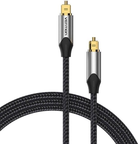 Kabel audio optyczny Vention w oplocie z aluminiowym złączem 5m szary Vention