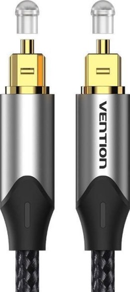 Kabel audio optyczny Vention w oplocie z aluminiowym złączem 5m szary Vention