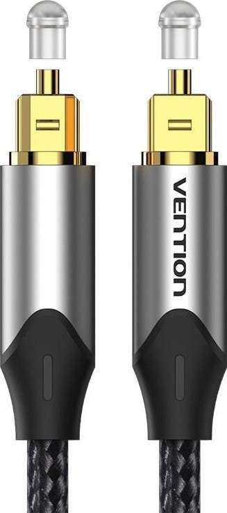 Kabel audio optyczny Vention w oplocie z aluminiowym złączem 5m szary Vention