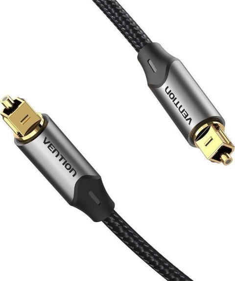 Kabel audio optyczny Vention w oplocie z aluminiowym złączem 5m szary Vention