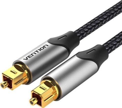 Kabel audio optyczny Vention w oplocie z aluminiowym złączem 5m szary Vention
