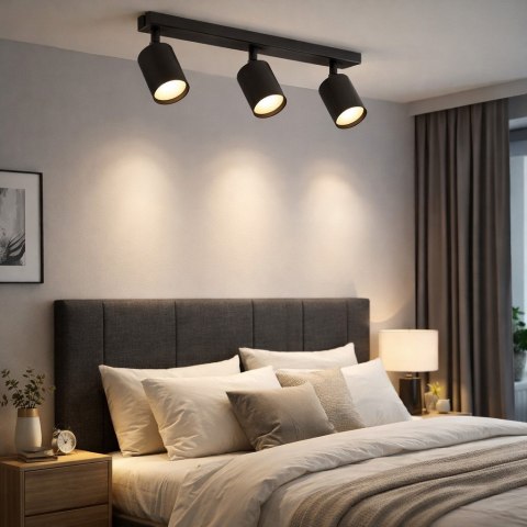 Lampa spotlight Fargo 3xGU10 czarna