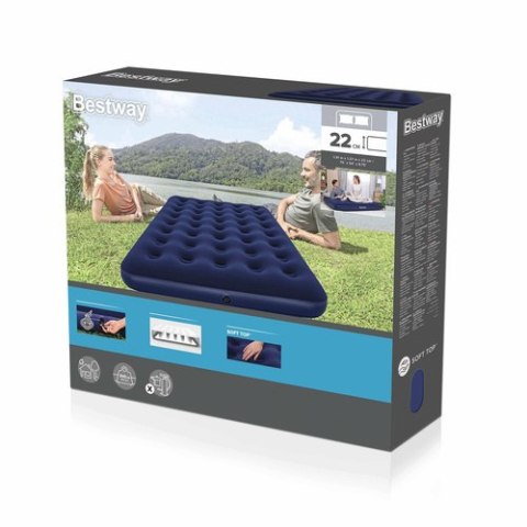 Materac dwuosobowy 191 x 137 x 22 cm BESTWAY 67002 BESTWAY