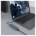 SAVIO AK-57 3-PORTOWY HUB USB-C Z ADAPTEREM RJ-45 SAVIO
