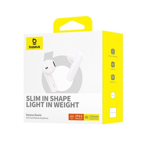 Słuchawki bezprzewodowe Baseus Bowie E16 (biały) Baseus
