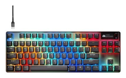SteelSeries Klawiatura Gaming Apex Pro TKL Gen 3 US Layout Bluetooth Czarna 2.4 GHz / Bluetooth/ Wired OmniPoint 3.0 Adjustable  SteelSeries