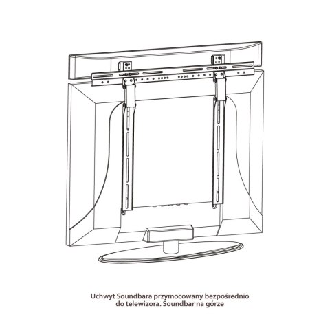 UCHWYT DO GŁOŚNIKA typu SOUNDBAR G-03 ART ART