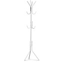 Wieszak stojący 11 haczyków na ubrania metal biały ModernHome ModernHome