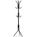 Wieszak stojący 11 haczyków na ubrania metal czarny ModernHome ModernHome