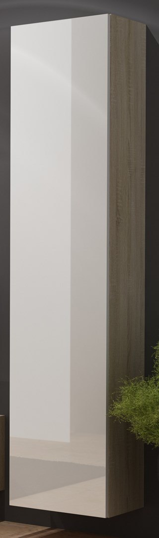 Witryna VIGO pełna'180' 180/40/30 sonoma/biały poł Cama MEBLE