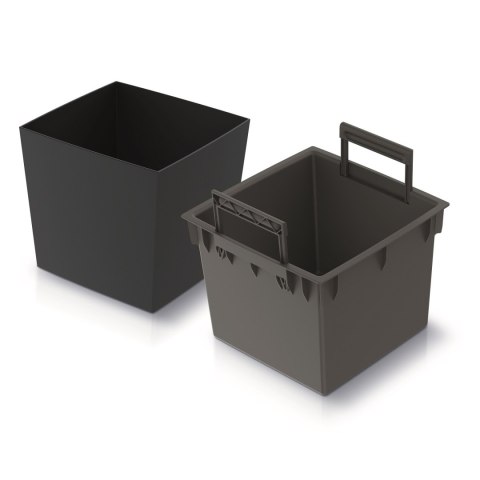 Doniczka URBI SQUARE LOW DURS240L - antracytowy Prosperplast