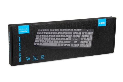 IBOX KLAWIATURA PRZEWODOWA ERIS, GREY IBOX