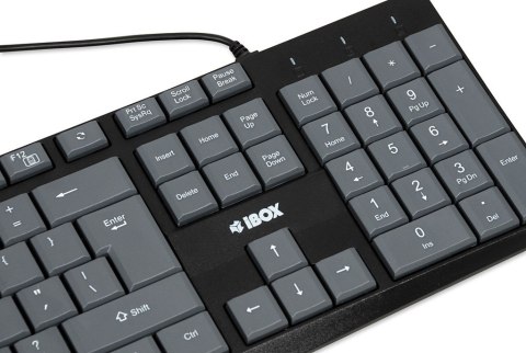 IBOX KLAWIATURA PRZEWODOWA ERIS, GREY IBOX