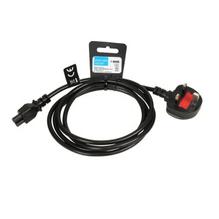 KABEL ZASILAJĄCY I-BOX DO NOTEBOOKÓW (KONICZYNKA) VDE 3X0,75MM MIEDŹ WTYCZKA UK IBOX