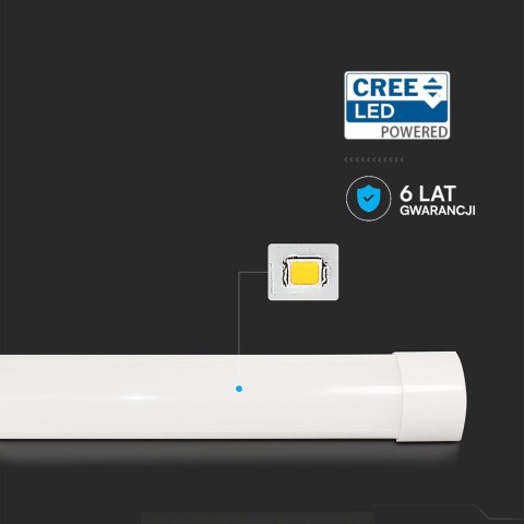Oprawa V-TAC 20W LED liniowa natynkowa CREE CHIP 60cm 100Lm/W VT-8-20 3000K 2050lm 6 Lat gwarancji