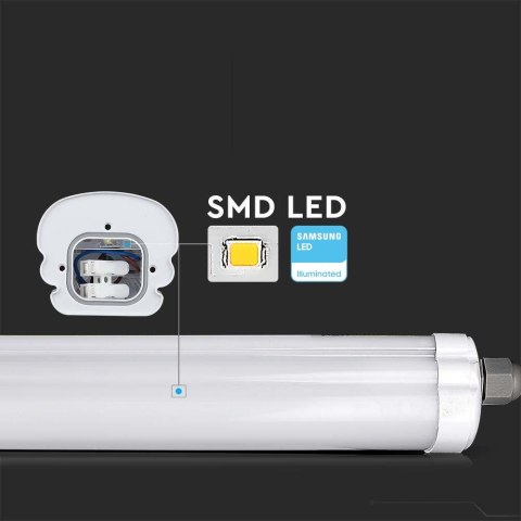 Oprawa hermetyczna LED V-TAC SAMSUNG CHIP G-series 120cm 36W 120Lm/W VT-1249 4000K 4320lm 3 lata gwarancji