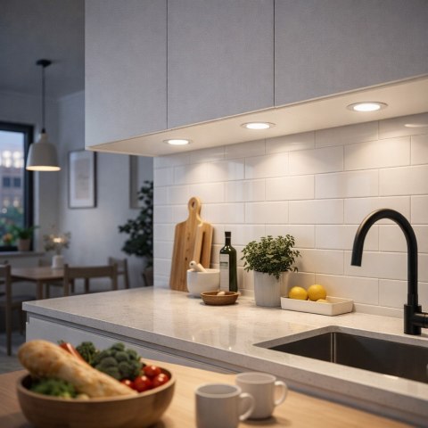 Oprawa sufitowa Quatro IP54 biała aluminium