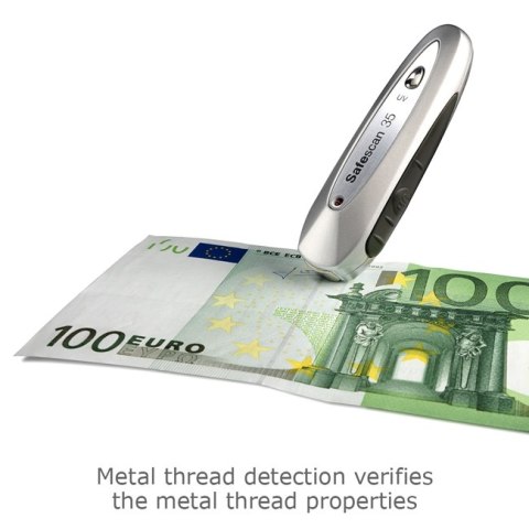 SAFESCAN 35 Grey Suitable for Banknotes, ID documents Number of detection points 3 SAFESCAN