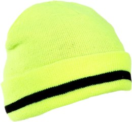 Czapki akryl. z ociepl. żółte lpco1zu, 12szt, lahti Lahti Pro