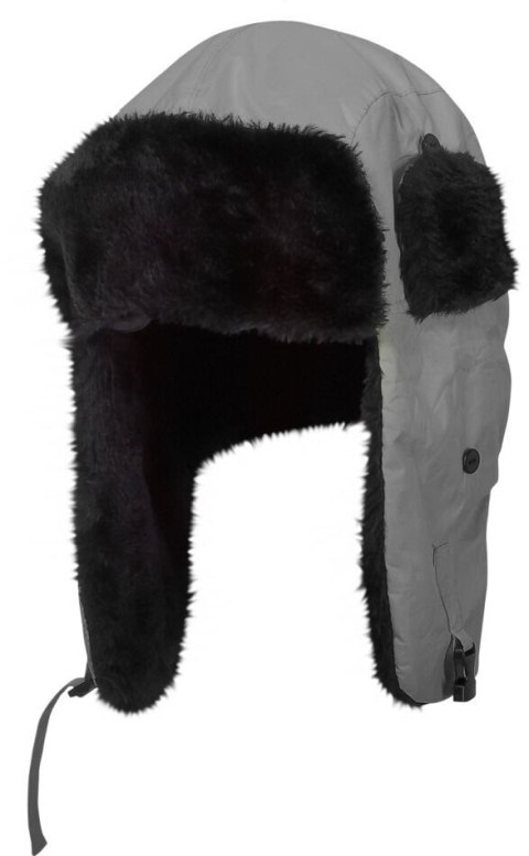 Czapki ocieplane uszanki szare l102010s, 12szt, ce, lahti Lahti Pro