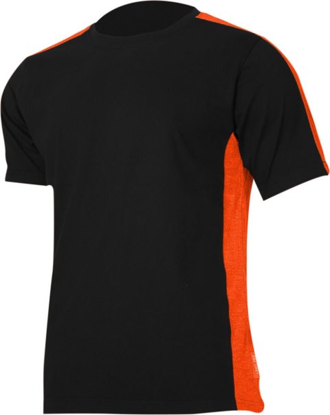 Koszulka t-shirt 180g/m2, czarno-pomarańcz., "s", ce, lahti Lahti Pro