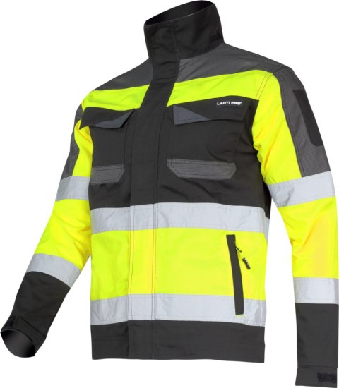 Kurtka ostrzeg. czarno-żółta, "3xl", ce, lahti Lahti Pro