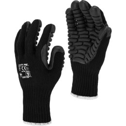 Rękawice antywibracyjne czarne, l290110p,karta,