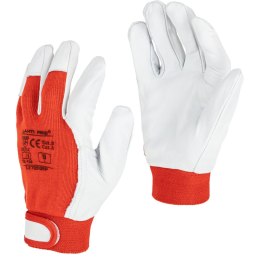 Rękawice ze skóry czer. l272010p, 12 par, 