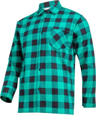 Koszula flanelowa krata zielona, 170g/m2, "l", ce, lahti Lahti Pro