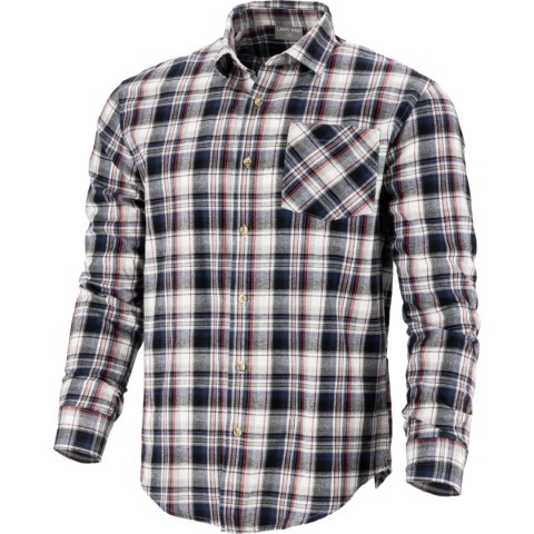 Koszula flanelowa szaro-czar., 170g/m2, "xl", ce, lahti Lahti Pro