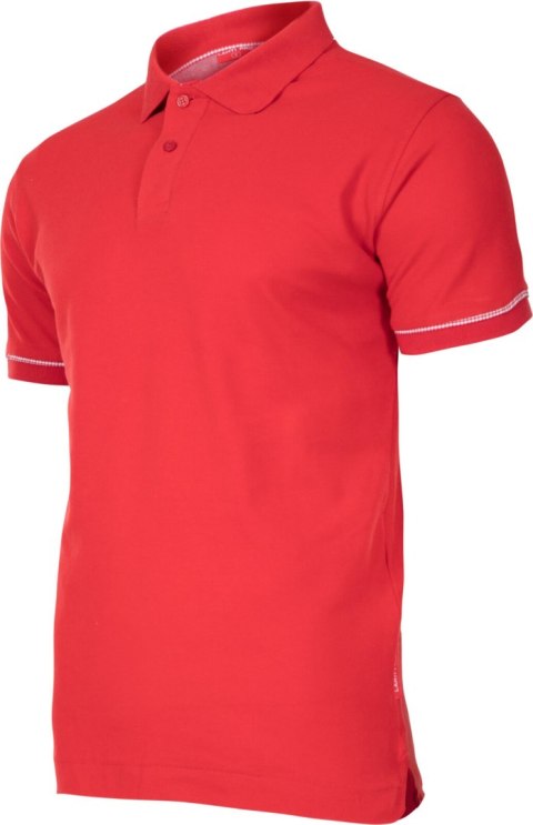 Koszulka polo, 220g/m2, czerwona, "3xl", ce, lahti Lahti Pro