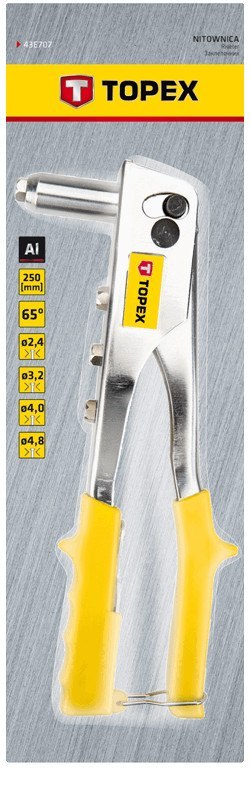 Nitownica do nitów aluminiowych 2.4/3.2/4.0/4.8 mm TOPEX