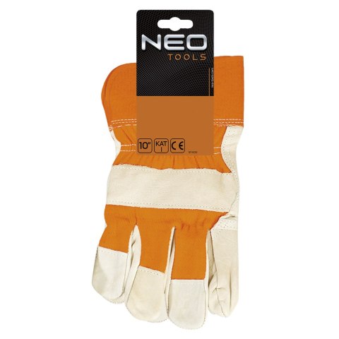 Rękawice robocze, skóra bydlęca licowa, 10,5" NEO TOOLS